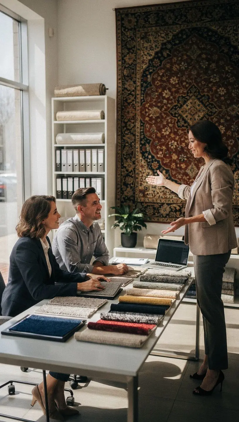 Carpet stains being identified and treated effectively